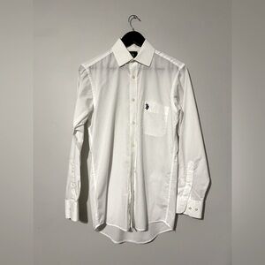 Men's U.S. Polo White Button-Up Shirt